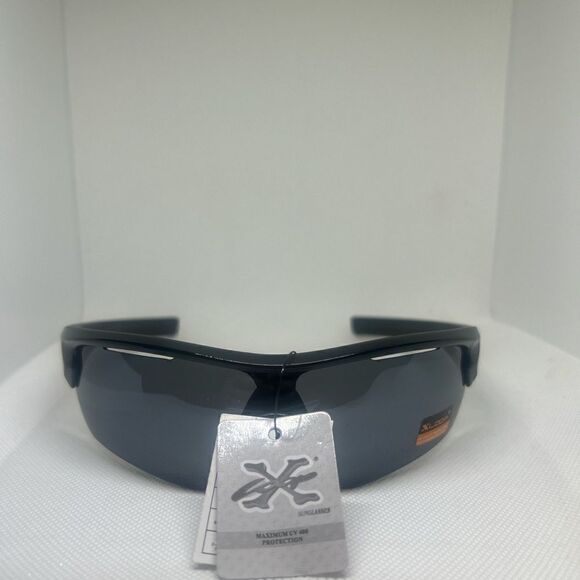 X-Loop Wrap Semi-Rimless Mens Shades Sunglasses - Picture 2 of 3